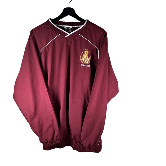 Russell Men's Athletic Jacket Size M Maroon Sweatshirt Pullover Knights Team - Picture 6 of 13